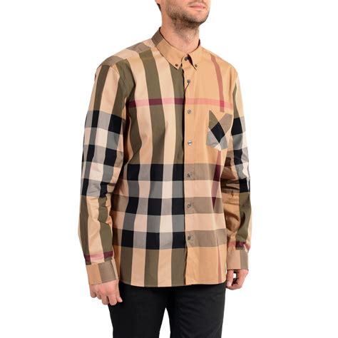 burberry flannel mens shirt|burberry long sleeve shirt men.